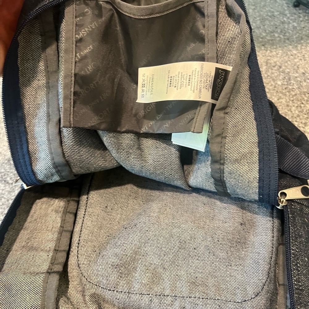 JanSport Half Pint FX Mini Backpack in Double Denim - Picture 4 of 4